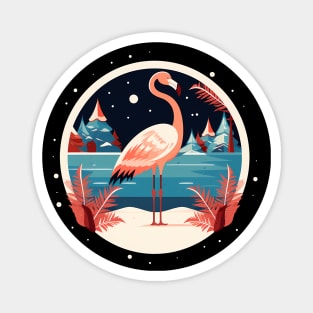 Flamingo Flock Sunset, Love Flamingos Magnet